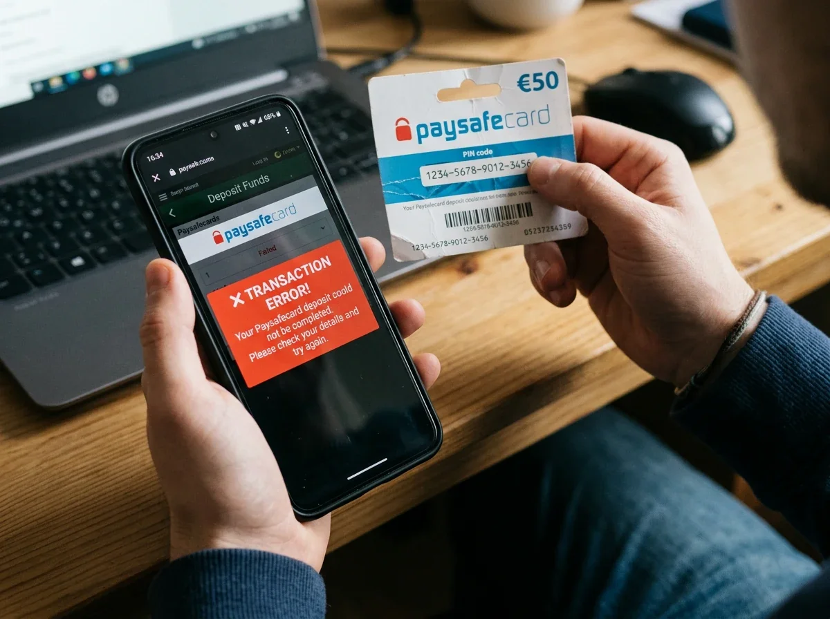 Paysafecard грешки при депозит – причини и решения | БетКеш