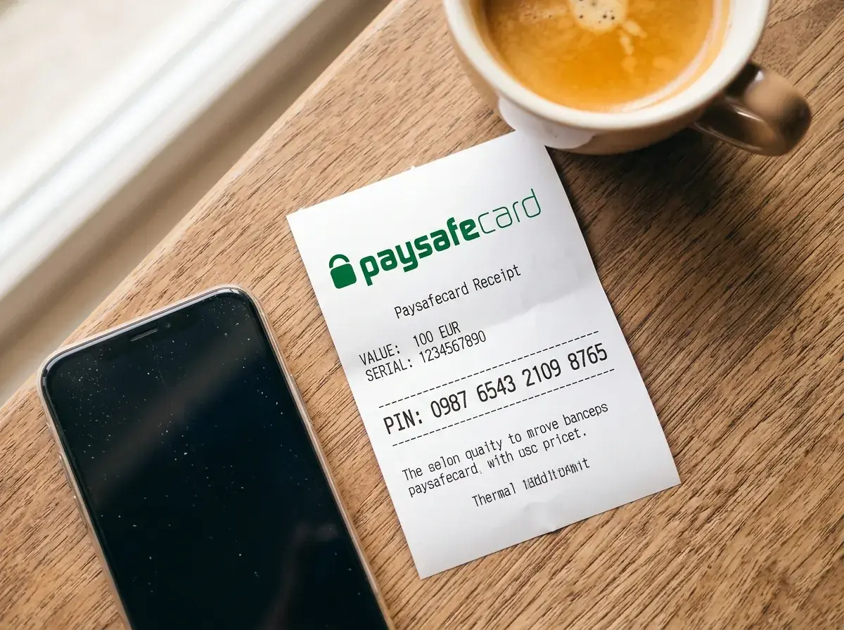 Paysafecard ваучер с 16-цифрен ПИН код за онлайн залагания в България